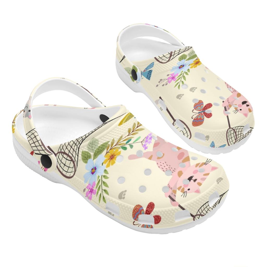 Colorful Printed EVA Clogs Women Men Quick Dry Lightweight Slip On Casual Shoes Soft Sole Summer Sandals Indoor Outdoor Wear