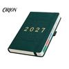 Lined Writing Notebook for Notes 2027 English Weekly Planner A5, 320 Page Schedule with Elastic Monthly Index Productivity Band & Pen Holder,
