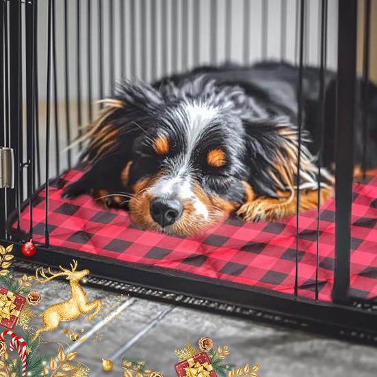 Quilted Pet Warm Pad Non-Slip Bottom Dog Crate Pad Reusable Washable Winter Dog Warming Mat for Indoor Cats Puppies Pet Bed Sofa