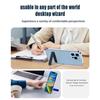 Ultra-thin Metal Desktop Mobile Phone Holder Foldable Bracket Compact and Portable Stand for IPhone 15 Xiaomi Samsung Universal