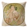 Pillow Ancient Greek Mythology Waist Support Office Sofa Cushion Home Bed Cushion Bedside Backrest