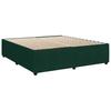 Box Spring Bed with Mattress Dark Green 180 X 200 Cm Velvet
