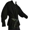 European and American Men's Retro Medieval Lace-Up Long Sleeve Loose-Fit Shirt