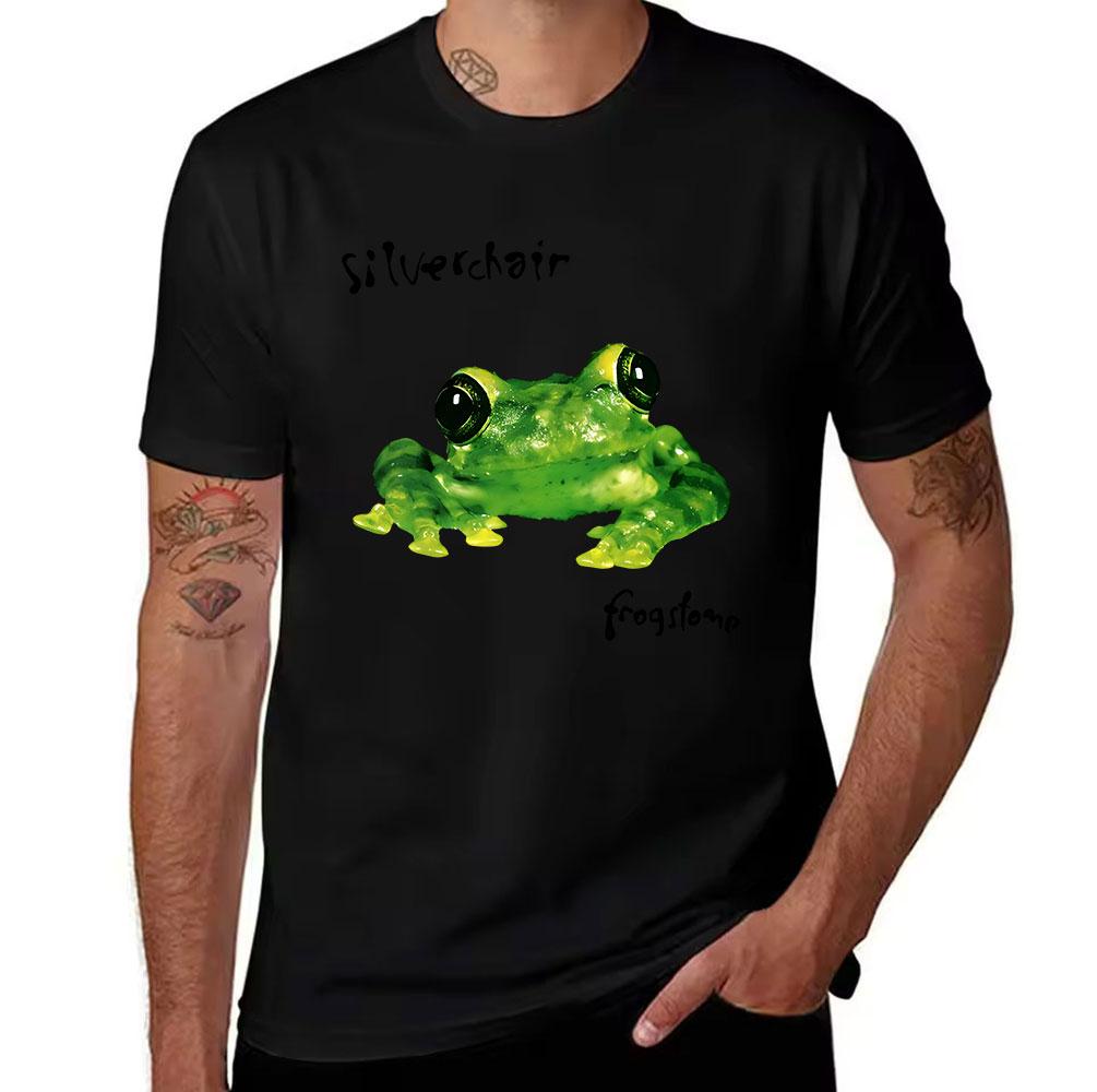 Unisexs Cotton Tshirt Silverchair Frogstomp Album Graphic Print Short Sleeve Casual Tee For Rock Music Fans