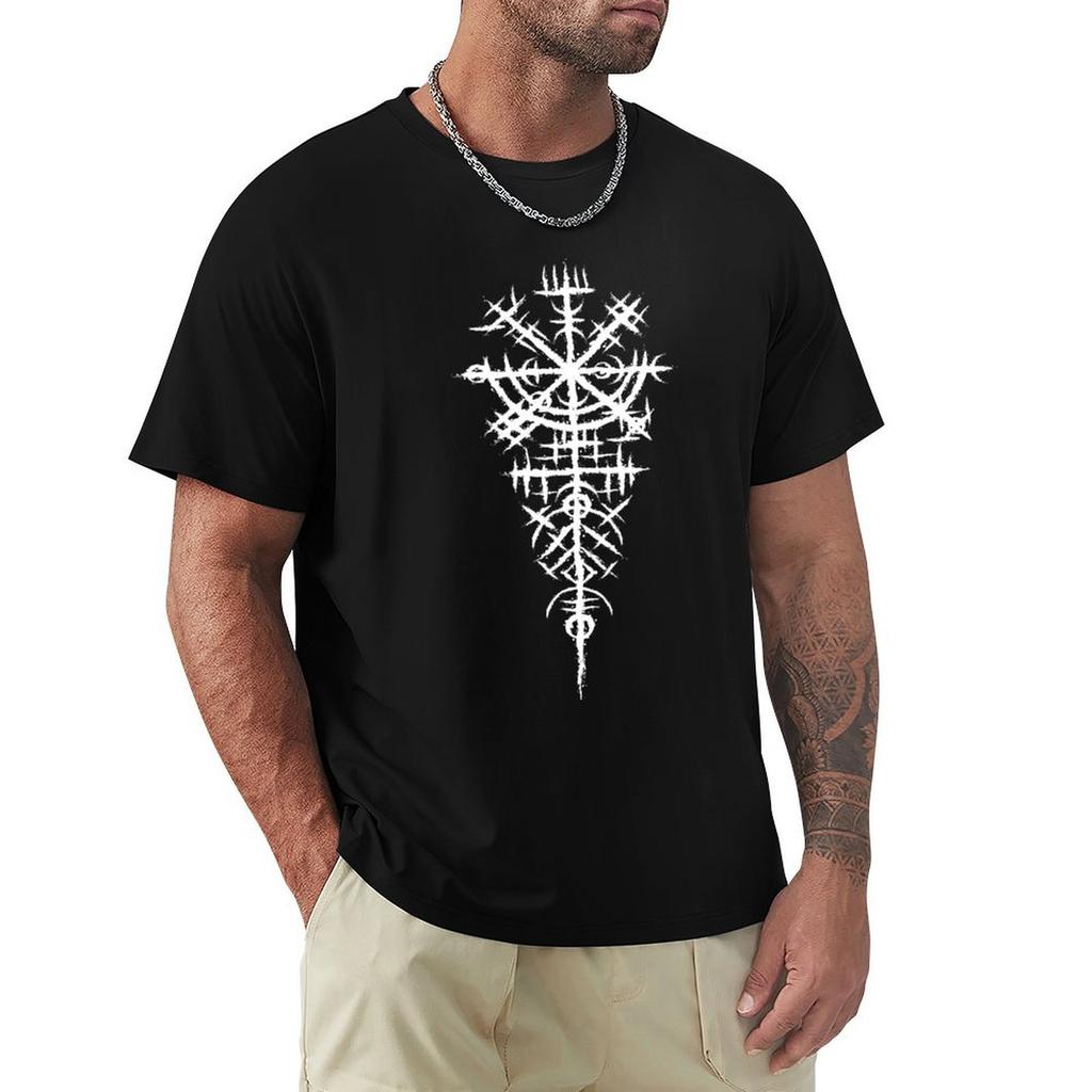 Runes Viking Compass Vegvisir Runes Navigator Vikings Tshirt Lightweight Hiking Tshirt