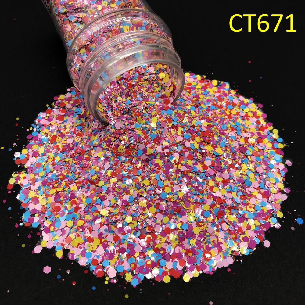 Polyester Chunky Mixed Glitter Easter Confetti Celebrate Christmas Decorations Mix Glitter