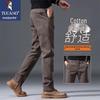Men's Thickened Fleece-Lined Straight-Leg Casual Pants