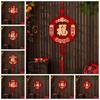 Red New Years Decoration Chinese Style New Year Hanging Ornaments  Living Room