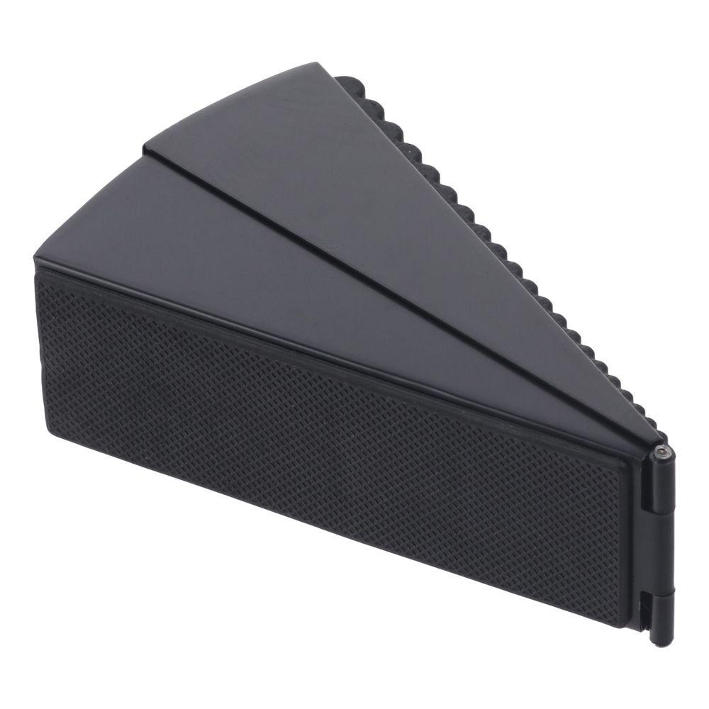 Stainless Steel Metal Rubber Door Wedge Black Large Door Stop  For Bottom of Door