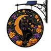 Energieeinsparung Hof Hängende Dekoration Solarbetrieben Halloween Licht, Schädel Hexe Schwarze Katze Friedhof Zombie Design LED Licht Wasserdicht Veranda Ornamente