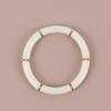 2025 Trendy Colorful Acrylic Bamboo Beads Bracelet for Women Stretch Resin Tube Beaded Cuff Bracelets Bangle Men Fashion Jewelry