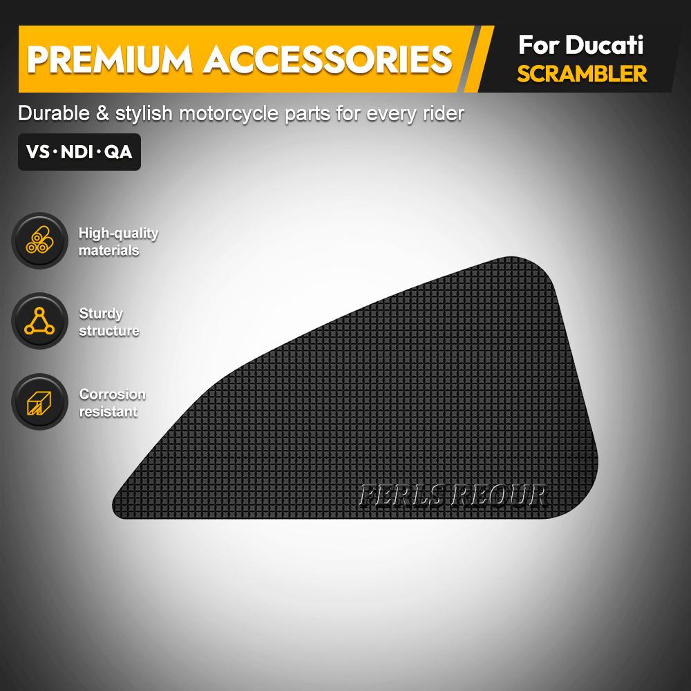 Motorcycle Anti-slip Tank Pads Fuel Gas Knee Grip Traction Pads Protection Sticker Side Decal For Ducati Scrambler 2015-2016