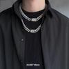 Men's Hip Hop Cuban Chain Necklace with Rhinestone Inlay