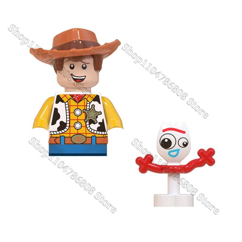 Disney building blocks Toy Zootopia Story Frozen Stitch Buzz Lightyear Kids MINI Brick set Doll toys collectible gift blocks