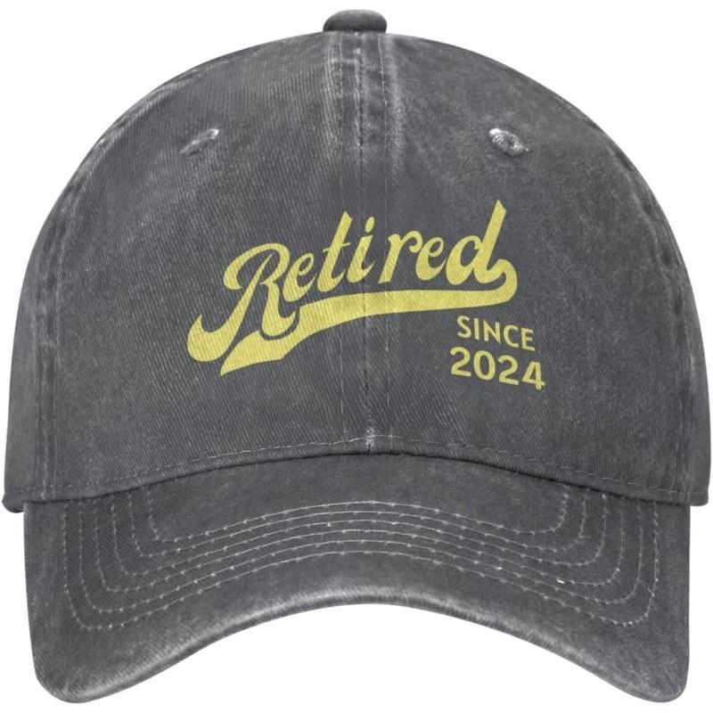 Retired Since Baseball Cap Distressed Cotton Casual Outdoor Adjustable Unisex Hat