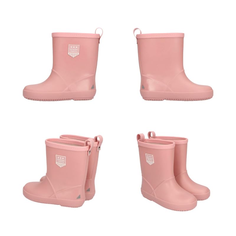 Kids' Rain Shoes, Rain Boots, Sizes 15-22cm, Boys and Girls, Unisex, Lightweight, Mid-Length, with Reflective Panels