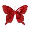 Kunststoff Pailletten Schmetterling Ornament 25Cm Glitzernder Flügel Weihnachtsbaum Hängedekoration Für Kamine Türrahmen Auslage