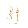 Abstract Three-dimensional Design Earrings Cool and Handsome Temperament Fashion Women Exquisite Retro Ear Hanging Jewelry Acces