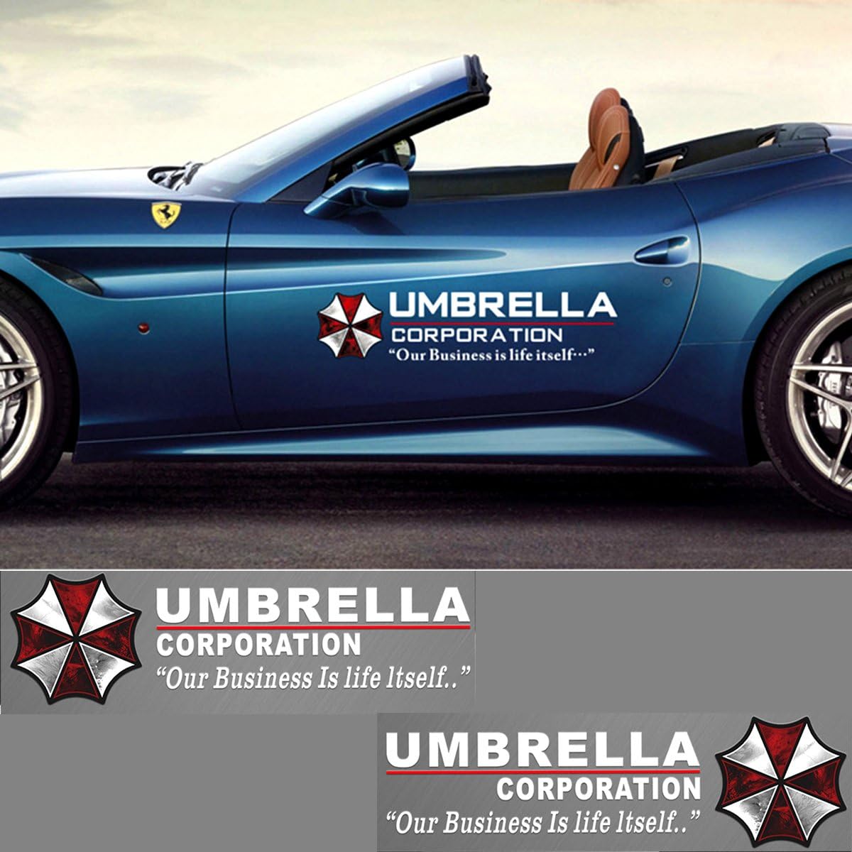 

Наклейки на стекло автомобиля Umbrella Corporation Авто Резидент Зло Винил Биоhazard Наклейки для Автомобиля Мотоцикла Грузовика Стены Ноутбука 1 пара(Стиль I-white-19.7