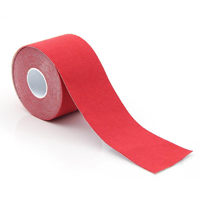 

5X500Cm Sports Waterproof Kinesiology Tape Stickers Athletic Bandage Muscle Tissue Recovery Protector Strapping Pain Relief Tennis Gym 5cmX500cm червоний