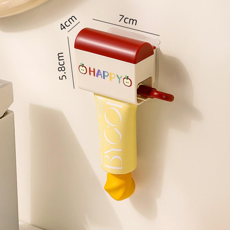 

1Pc Automatic Toothpaste Dispenser Creative Wall Mount And Small Toothbrush Holder Squeezer For Family Shower Bathroom