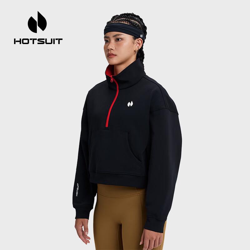 HOTSUIT Half-Zip Pullover Sweatshirt H2471008 M