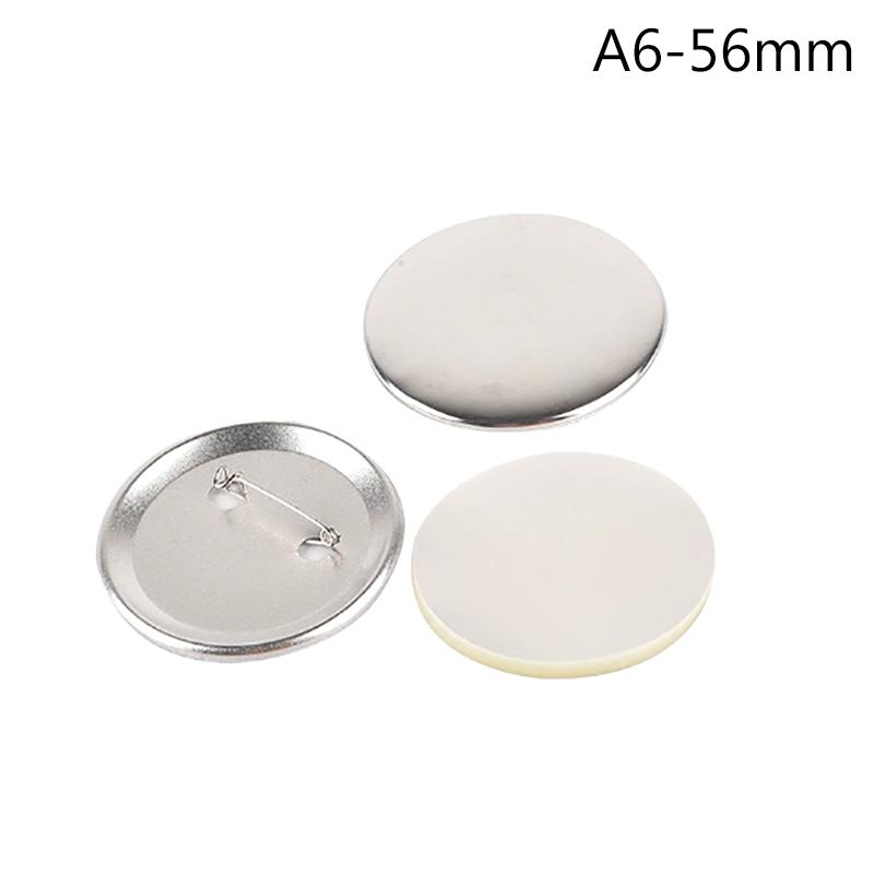 50Set 25-75Mm Metal Badge Pin Button Maker Parts Diy Blank Badge Button Parts For Art Crafts Making Iron-Base Badges Set