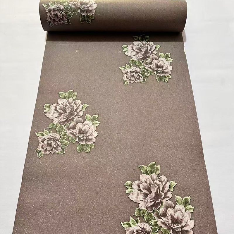 Thickened Wallpaper Self-Adhesive Waterproof Floral Wall Decals for TV Furniture Living Room Renovation Background Bedroom