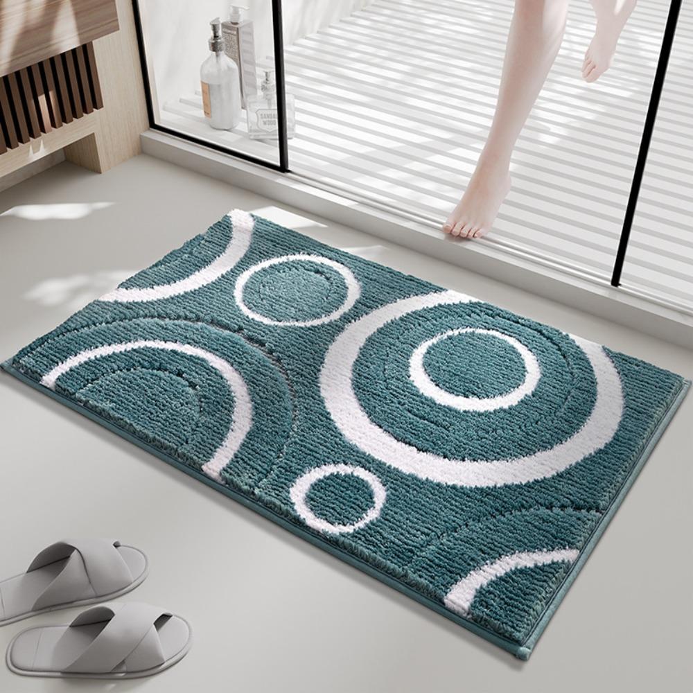 Sponge Bathroom Cashmere Thickening Mat Bath Non-slip Carpets In Wash Basin Bathtub  Floor Rug Shower Room Doormat Memory Foam 3D Pad