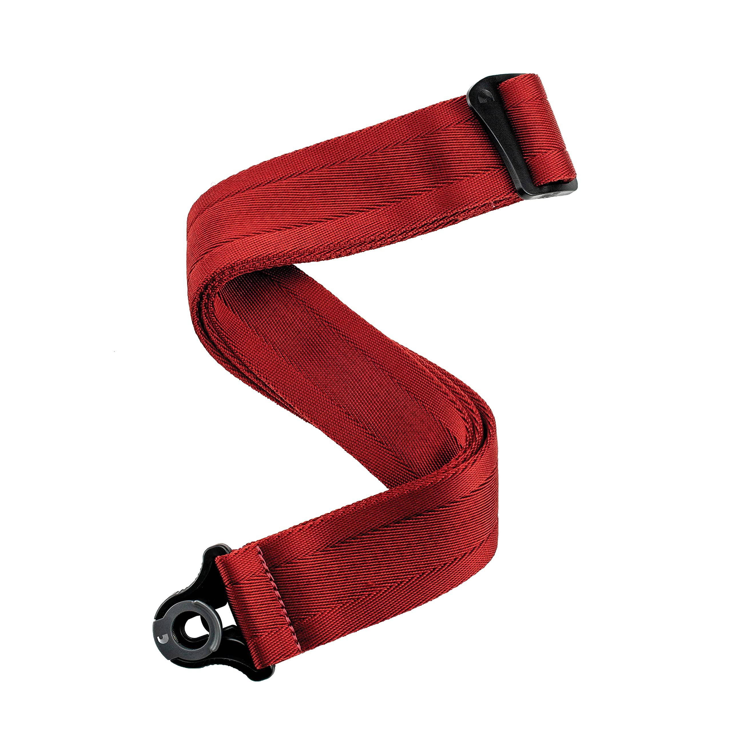 

Auto Lock Guitar Skater Series Blood Red D Addario Strap, 50BAL11,