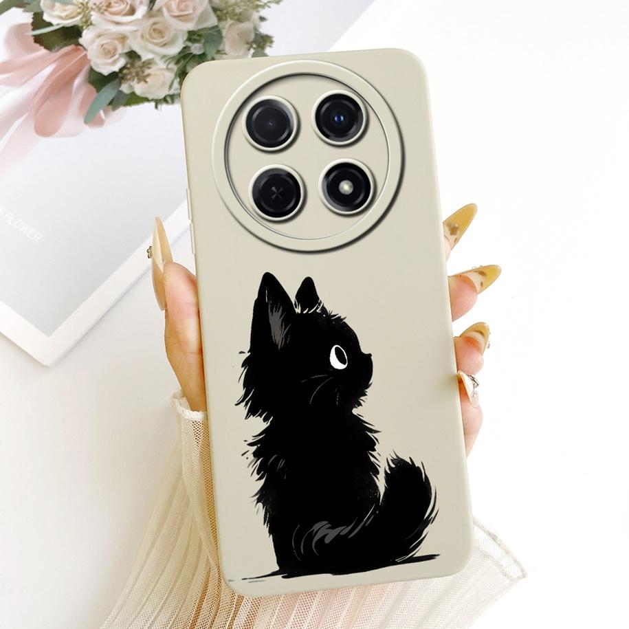 Case For Huawei Nova 12i 13i Shockproof Cover Lovely Cartoon Cat Soft Silicone Funda For Huawei Nova12i Enjoy 70 Pro Phone Shell