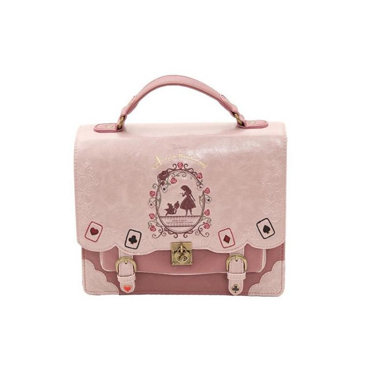 

Рюкзак Лолита «Алиса в Стране чудес»: Милая японская школьная сумка-кроссбоди-трансформер розовый