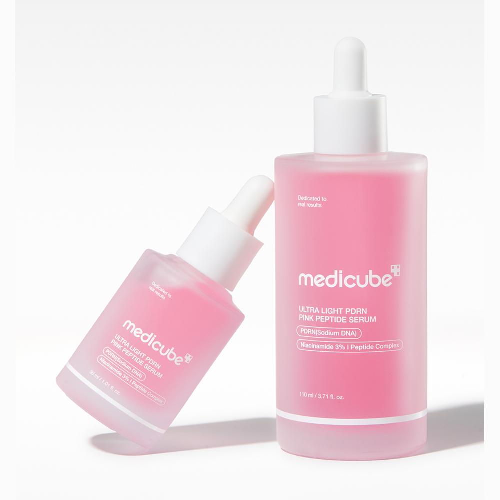 Medicube Ultra Light PDRN Pink Peptide Ampoule 110ml - Repair Hydrating, Korean