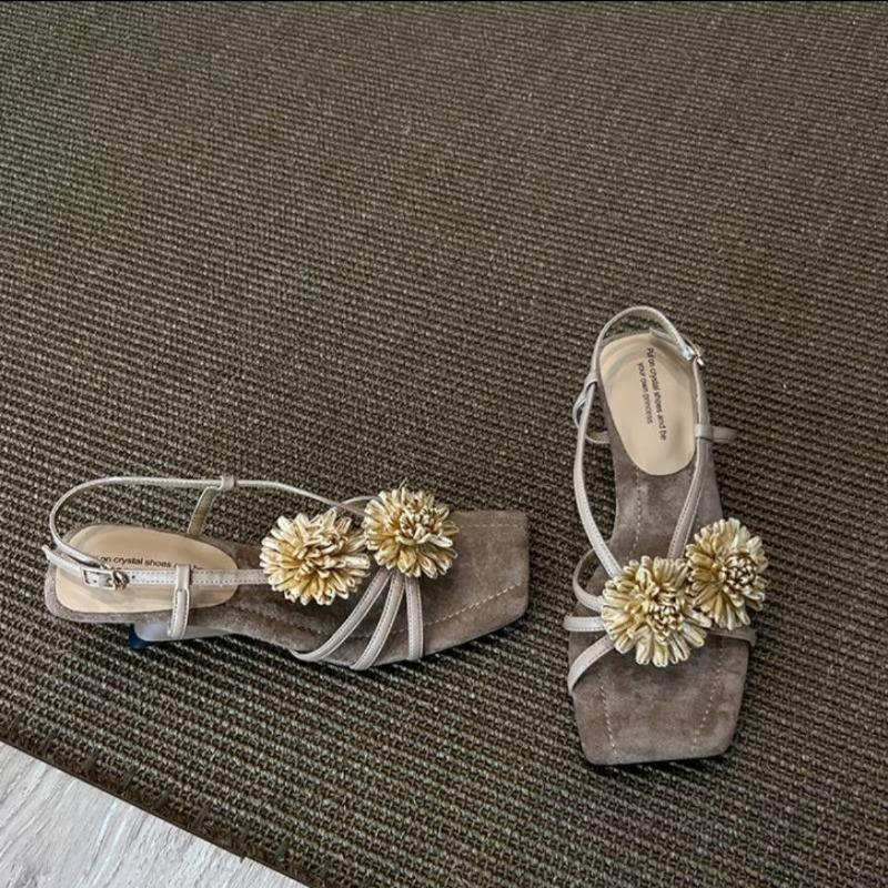 

Обувь нового стиля шлепанцы и женские тапочки на высоком каблуке 40 коричневый