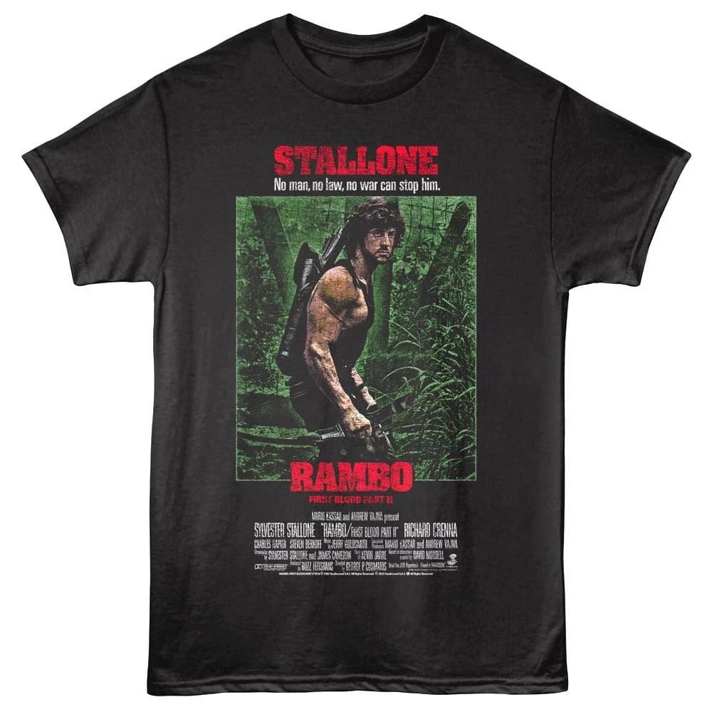 Rambo First Blood 2 Movie Poster Men s T Shirt S
