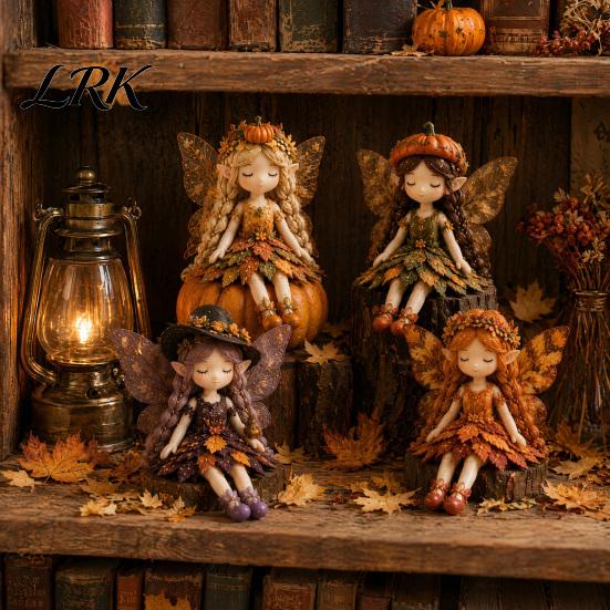 Elf Fairy Sewing Project Patchwork DIY Kit, Flower Fairies Make 4 Seasonal Craft Dolls, Beginner-Friendly for Home Decor Handmade Gift Idea
