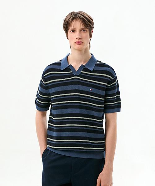 TOMMY HILFIGER Paper Touch Striped Polo Shirt