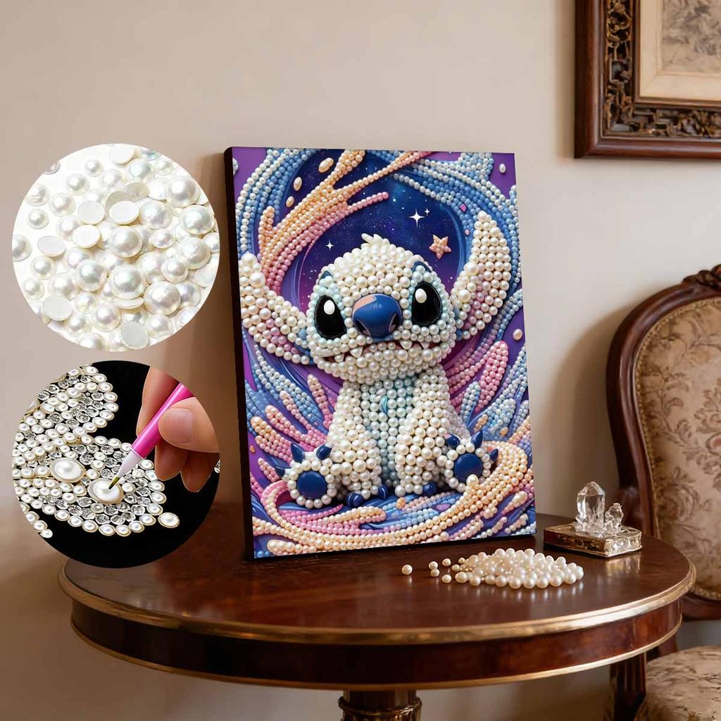 Handmade 2D Pearl Inlay Captures Delicate Pearl Texture & Healing Starlight Glow, Ideal for Girly, Healing, Luxury Home Decor.