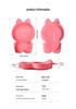 Baby Silicone Dinnerware Set: Silicone Bowl, Cartoon Plate, Bib, Divided Stainless Steel Spoon, Fork, Cup.