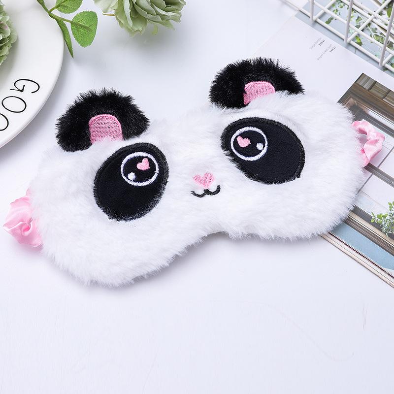 Cartoon Unicorn Sleep Mask Soft Plush Funny Animal Eye Masks Eyeshade Sleeping Mask for Girls and Adults Travel Eye Cover