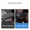 1PCS Car PU Armrest Cushion Cover Center Console Box Pad Protector Memory Cotton
