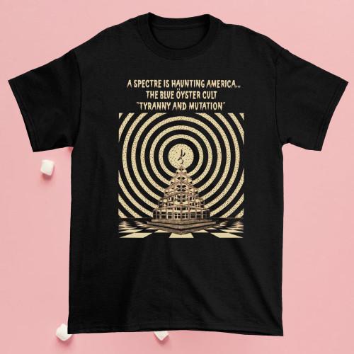 Blue Oyster Cult Tyranny And Mutation Хлопок Черный Подарок Семья S-234XL Футболка Унисекс Футболка XXL