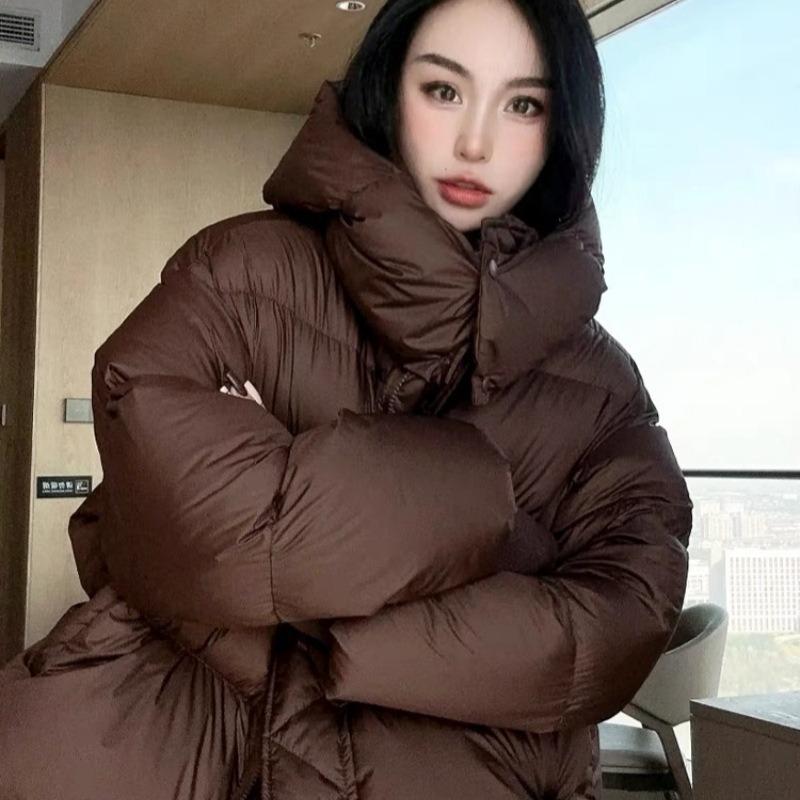 

New women s winter short cotton-padded clothes, thickened cotton-padded clothes, loose design cotton-padded jacket XL