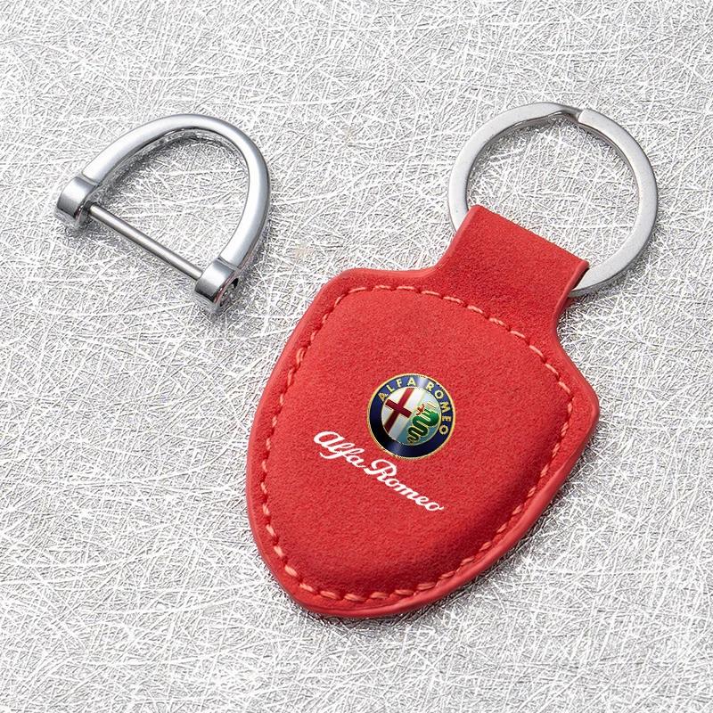 Car Stickers For Alfa Romeo Car KeyChain Creative Shield Keychain Anti Lost Keyring Accessories Alfa Romeo Giulietta 159 147 156
