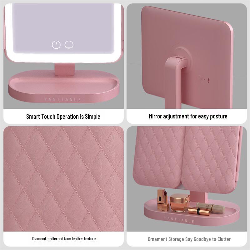 Oeny Smart LED Tri-fold Makeup Mirror