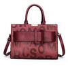 Female 2024 New Letter Pattern Portable Shoulder Embossed Large Capacity Messenger Bag