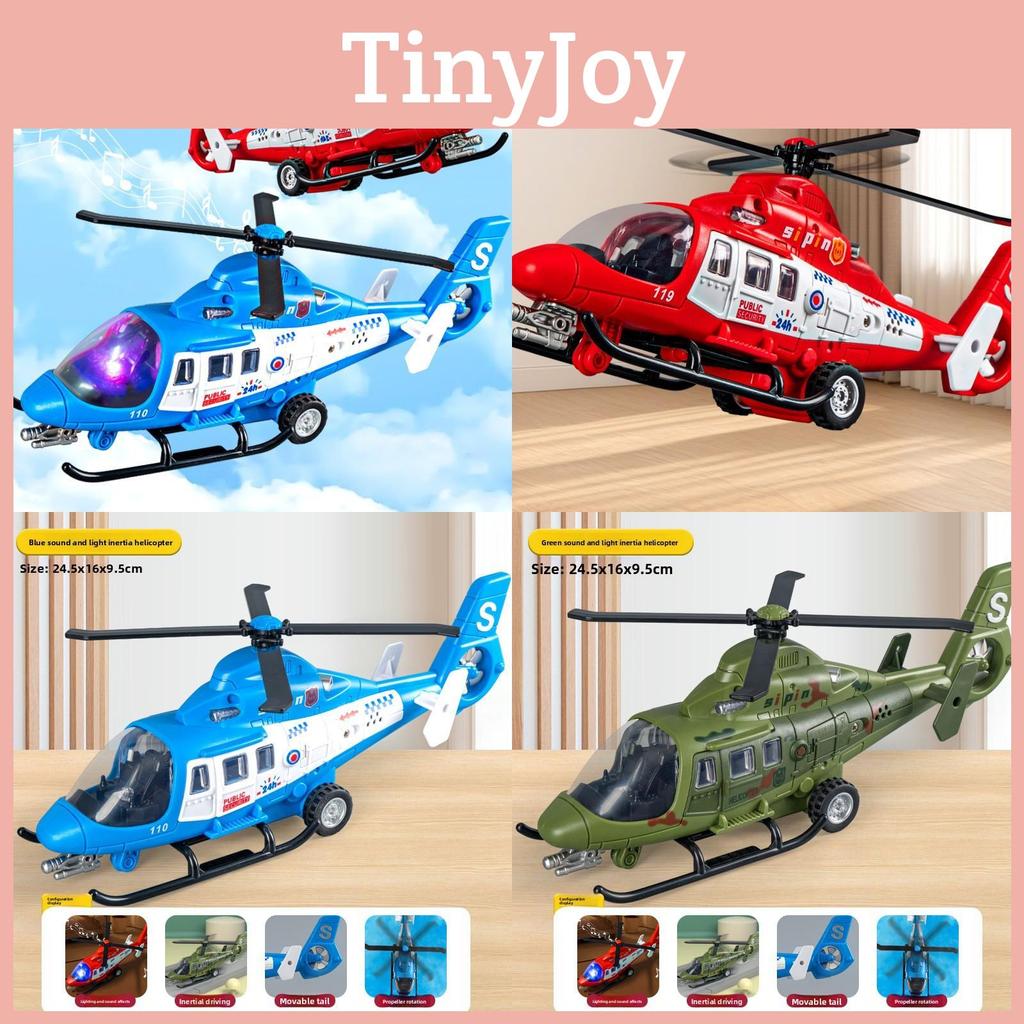 Childrens Rescue Helicopter Toy With Lights And Sound For Kids Play And Education