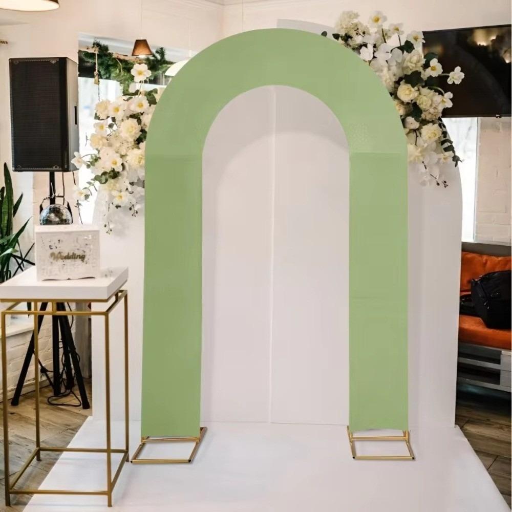 High Elasticity Arch Backdrop Cover U-Shaped Stretchy Open Stand Cover Background Cloth Wedding Party Decoration