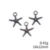 Seestern Meeres-Charms Kollektion Tier-Charms Für Strand-Thema DIY Armband Halskette Schmuckherstellung Zubehör Für
