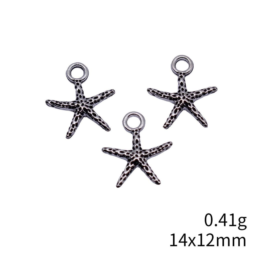 Seestern Meeres-Charms Kollektion Tier-Charms Für Strand-Thema DIY Armband Halskette Schmuckherstellung Zubehör Für